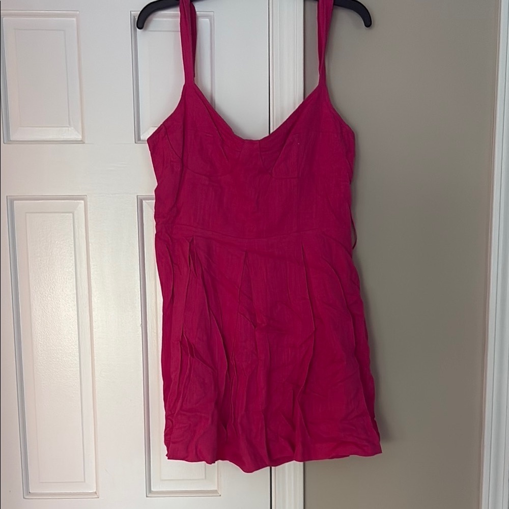 Aqua Pink Lace-Up Dress Bloomingdaleās brand